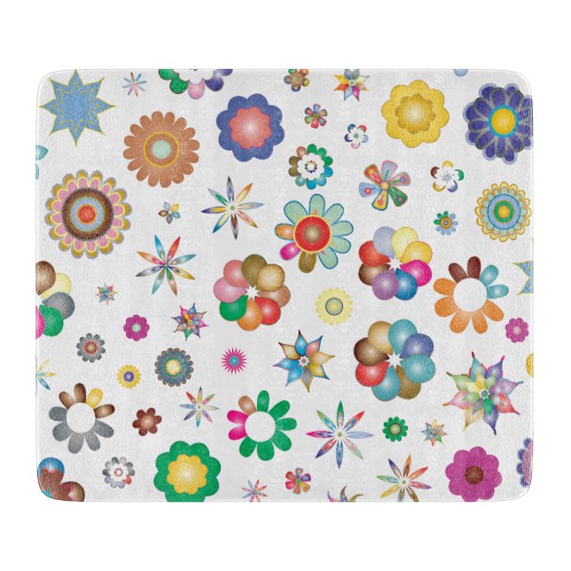 Planche À Découper Motif floral (Devant)