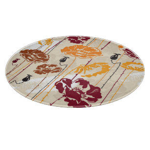 Planche À Découper Motif floral 4 d'élégance abstraite