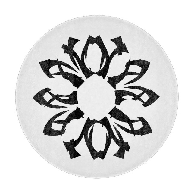 Planche À Découper Motif floral à un élément (Devant)