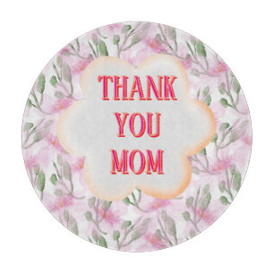 Planche À Découper Motif floral aquarelle personnalisé et sur mesure