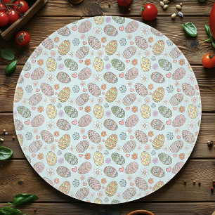 Planche À Découper Motif Floral de Pâques aux Œufs de Pâques Pastel F