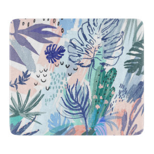 Planche À Découper Motif floral de style tropical