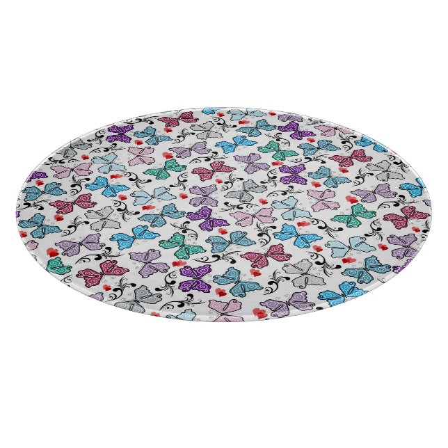 Planche À Découper Motif floral de Valentine (Coin)