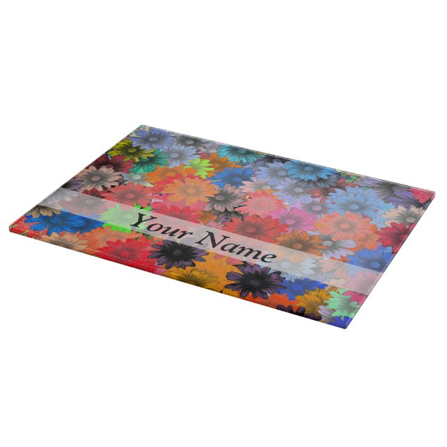 Planche À Découper Motif floral multicolore (Coin)