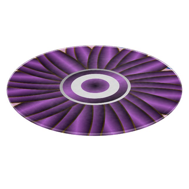 Planche À Découper Motif floral violet Design de fleurs abstrait mode (Coin)