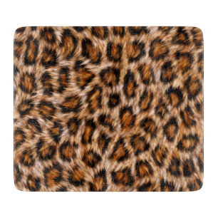 Planche À Découper Motif Fourrure Marron Chat Léopard Jaguar