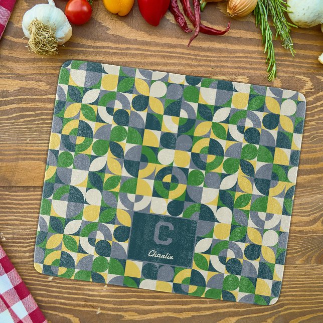 Planche À Découper Motif géométrique Abstrait Bauhaus moderne (Créateur téléchargé)