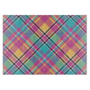 Planche À Découper Motif Géométrique Moderne Coloré Vintage