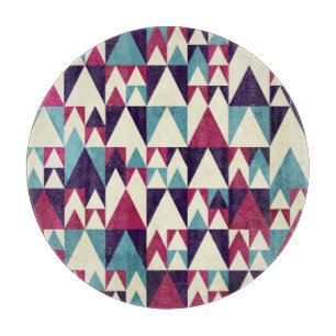 Planche À Découper Motif géométrique triangle rétro
