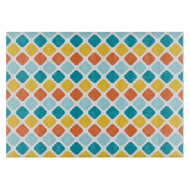 Planche À Découper Motif géométrique Vintage élégant (Devant)