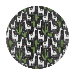 Planche À Découper Motif heureux de lama