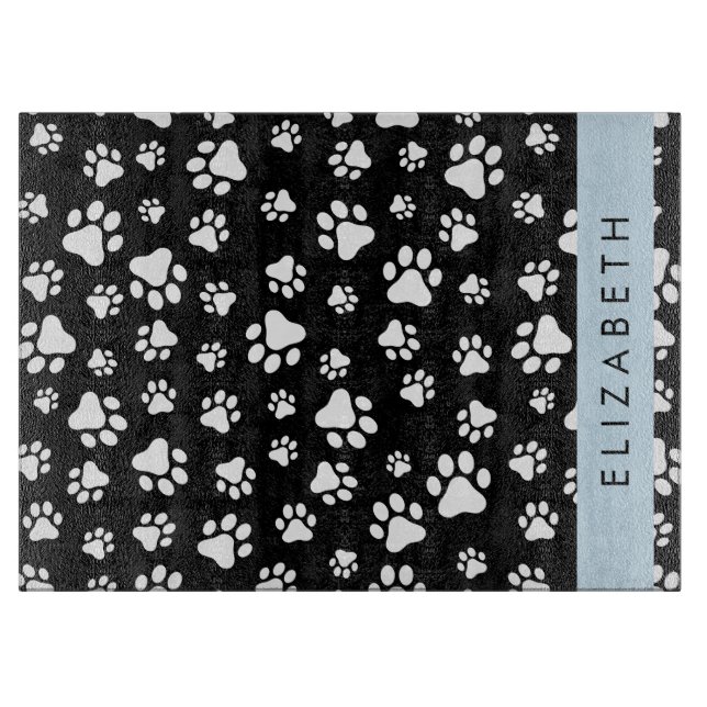 Planche À Découper Motif mâle, Patrouilles de chien, Noir et Blanc, V (Devant)
