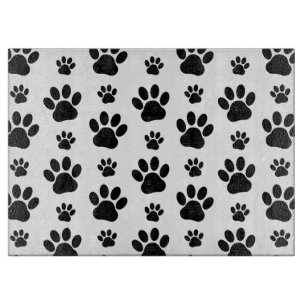 Planche À Découper Motif mâle, pattes de chien, Empreintes de pattes,