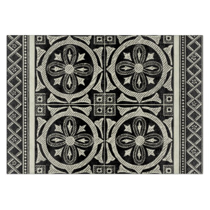 Planche À Découper Motif Mandala noir et blanc par Vision Studio