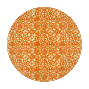 Planche À Découper Motif médiéval de damassé, mandarine