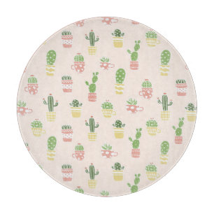 Planche À Découper Motif mignon de cactus