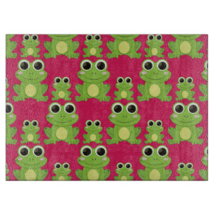 Planche À Découper Motif mignon de grenouilles