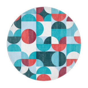 Planche À Découper Motif minimaliste des années 70 rétro
