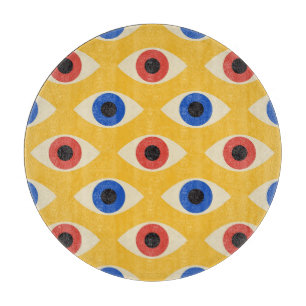 Planche À Découper Motif Moderne Géométrique Abstrait du Mauvais Œil