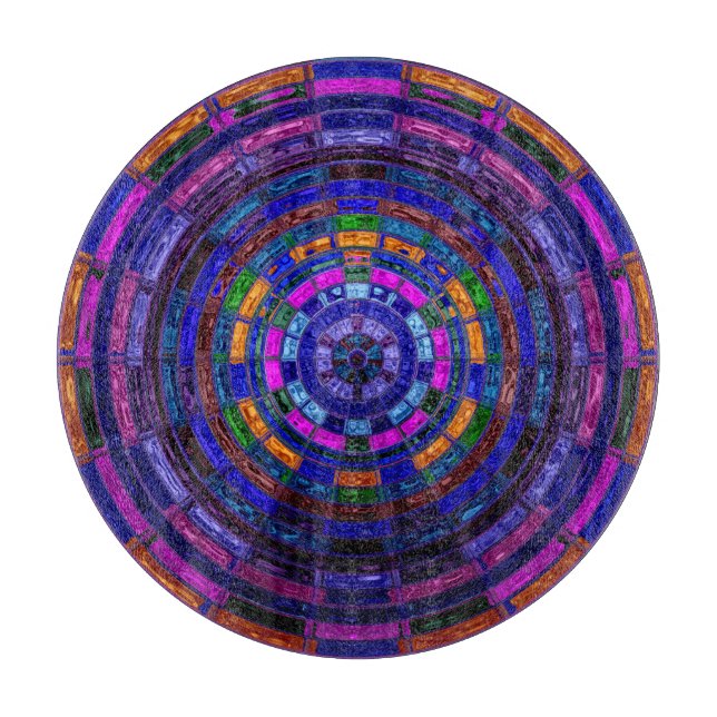 Planche À Découper Motif mosaïque Abstrait #2 (Devant)