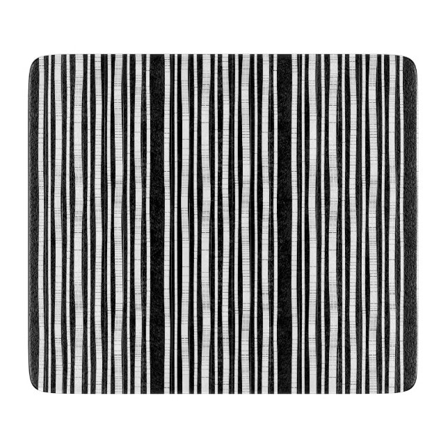 Planche À Découper Motif rayures verticales modernes (Devant)