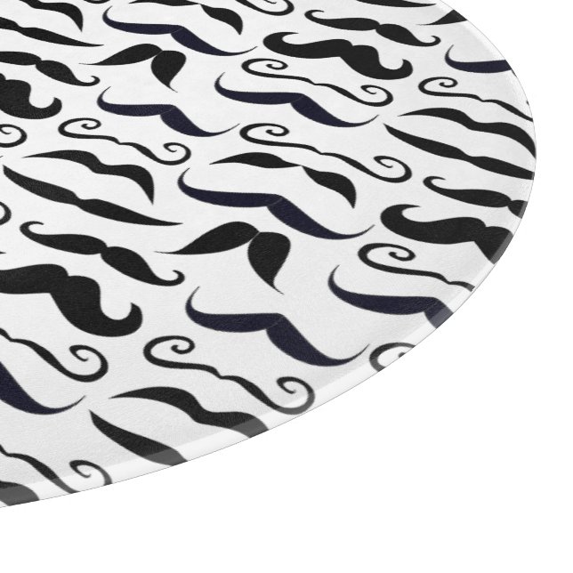 Planche À Découper Motif rétro Mustache Hipster (Coin)