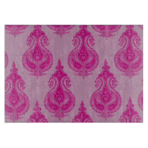 Planche À Découper Motif rose de Paisley