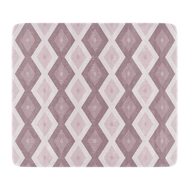 Planche À Découper motif rose quartz rose diamant (Devant)