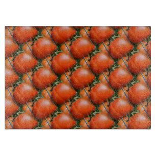 Planche À Découper Motif rouge d'art de nature de tomates de jardin