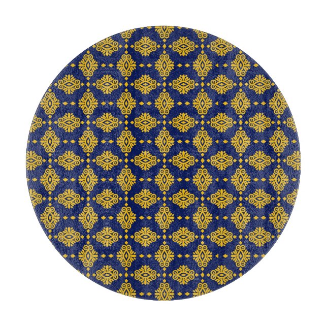 Planche À Découper Motif sans couture Avec Style Géométrique Abstrait (Devant)