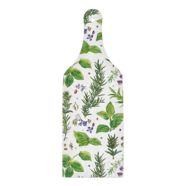 Planche À Découper Motif sans couture d'herbes  (Devant)