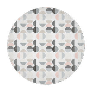 Planche À Découper Motif scandinave de demi-cercle de style