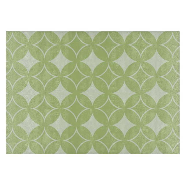 Planche À Découper Motif shippo vert olive (Devant)