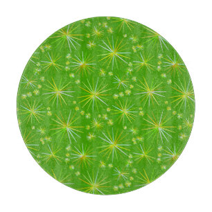 Planche À Découper Motif Spoutnik du milieu du siècle, Vert olive