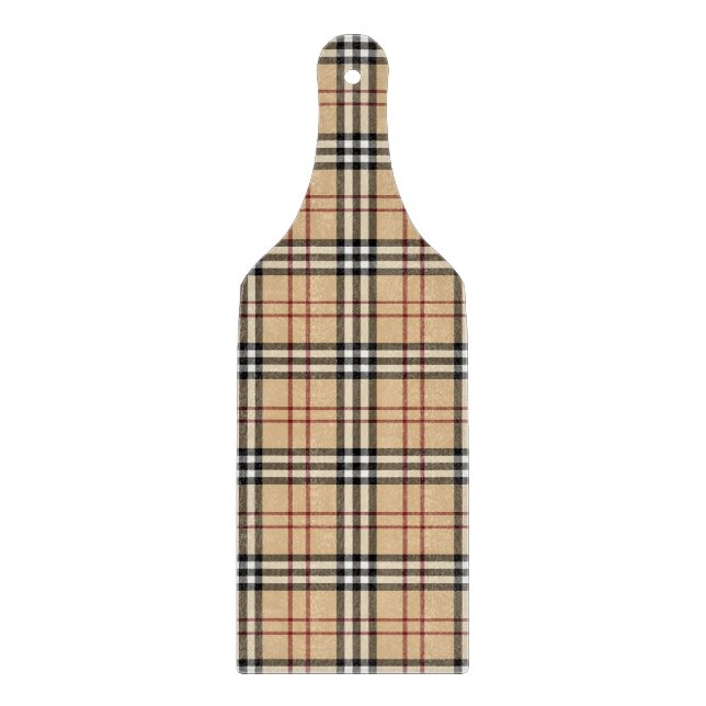 Planche À Découper Motif Tartan Écossais     (Devant)
