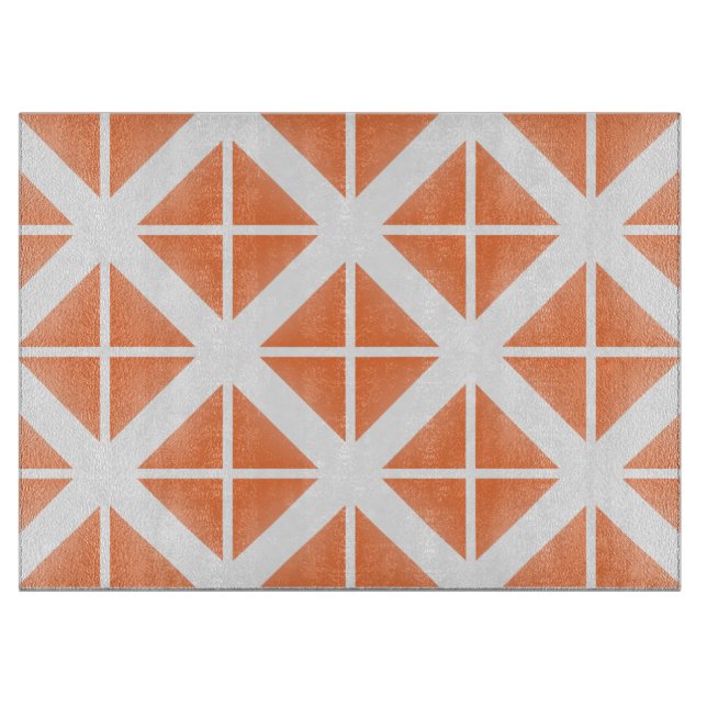 Planche À Découper Motif triangle Orange tendance (Devant)