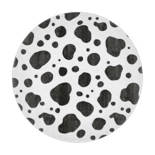 Planche À Découper Motif Vache Noir Blanc