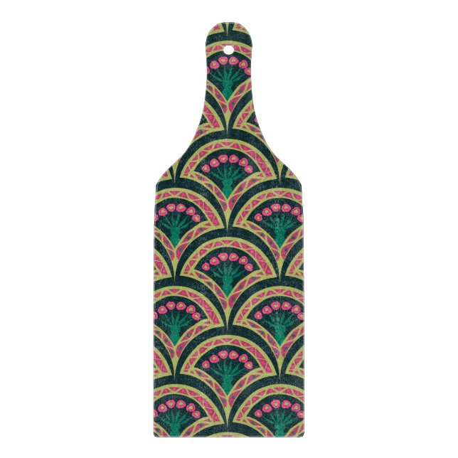 Planche À Découper motif vert en forme de coque (Devant)