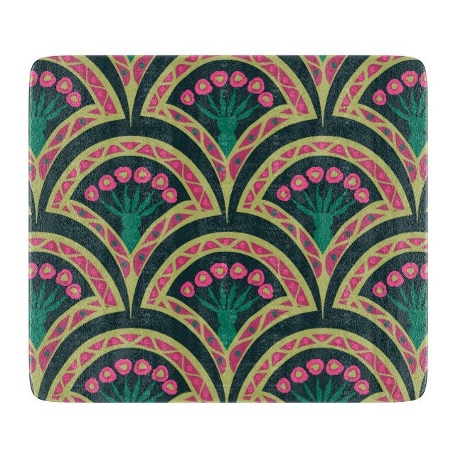 Planche À Découper motif vert en forme de coquille (Devant)