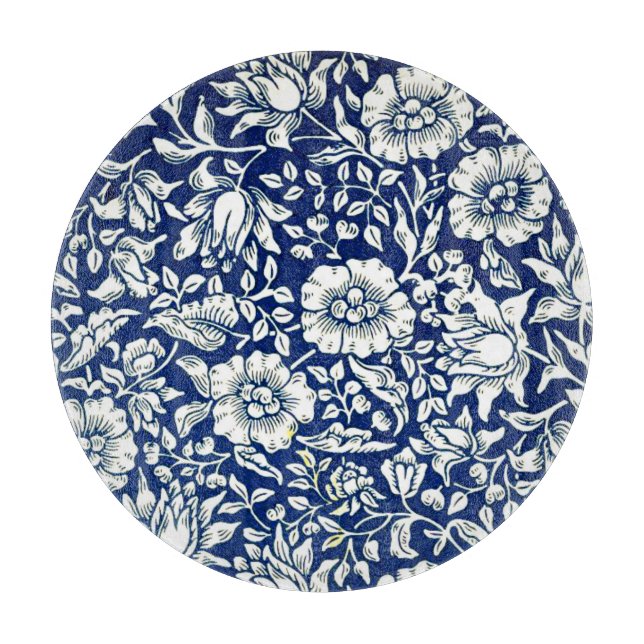 Planche À Découper Motif vintage Blue Mallow (Devant)