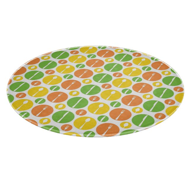 Planche À Découper Motif vintage de couverts (Coin)