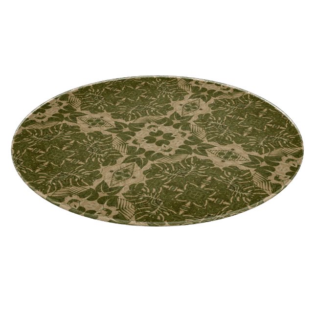 Planche À Découper Motif vintage de damassé d'art (Coin)