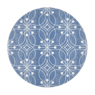 Planche À Découper Motif Vintage géométrique Lignes ondulées