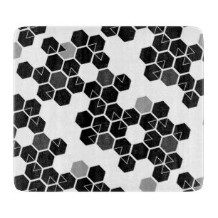 Planche À Découper Motifs de données sur le hexadécimal noir