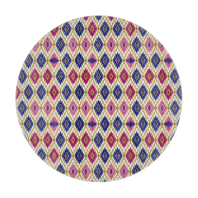 Planche À Découper Motifs géométriques : Illustration textile traditi (Devant)