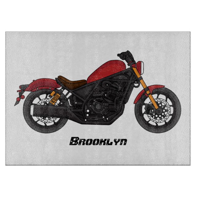 Planche À Découper moto de style croiseur cool (Devant)