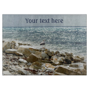 Planche À Découper Mouette et mer