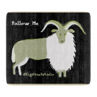 Planche À Découper Mountain Chèvre Art Cutting Board