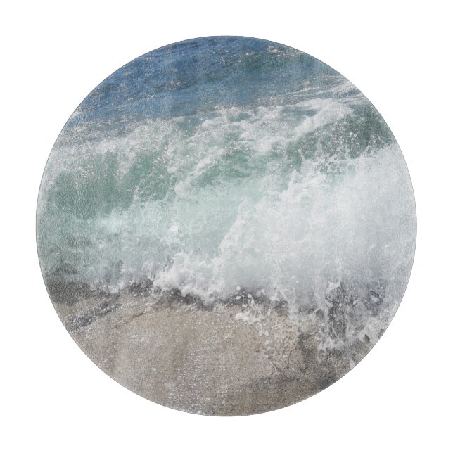 Planche À Découper Mousse marine Vagues océaniques (Devant)