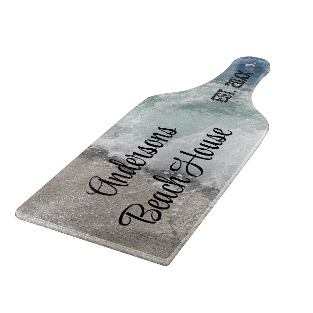 Planche À Découper Mousse marine Vagues océaniques Nom de famille Kee (Coin)